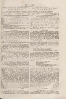 Pribavlenìe k˝ Litovskomu Věstniku = Dodatek do Gazety Kuryera Litewskiego. 1838, Ner 124 (7 czerwca)