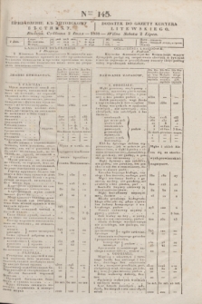 Pribavlenìe k˝ Litovskomu Věstniku = Dodatek do Gazety Kuryera Litewskiego. 1838, Ner 145 (2 lipca)