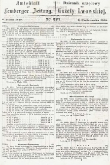 Amtsblatt zur Lemberger Zeitung = Dziennik Urzędowy do Gazety Lwowskiej. 1859, nr 227