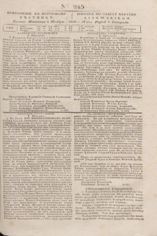 Pribavlenìe k˝ Litovskomu Věstniku = Dodatek do Gazety Kuryera Litewskiego. 1838, Ner 245 (4 listopada)