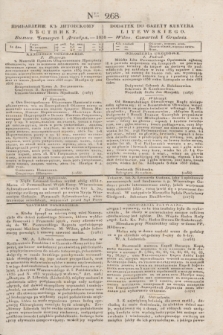 Pribavlenìe k˝ Litovskomu Věstniku = Dodatek do Gazety Kuryera Litewskiego. 1838, Ner 268 (01/12/1838)