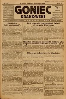Goniec Krakowski. 1926, nr 42