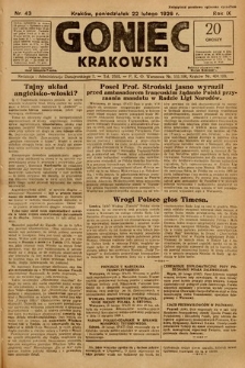 Goniec Krakowski. 1926, nr 43
