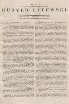 Kuryer Litewski. 1813, Nro 15 (19 lutego)