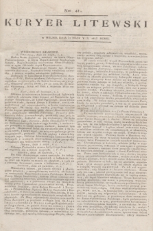 Kuryer Litewski. 1813, Nro 41 (21 maja) + dod.