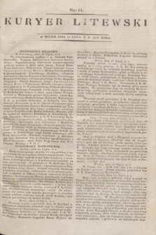 Kuryer Litewski. 1813, Nro 61 (30 lipca)