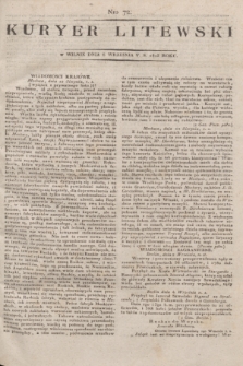 Kuryer Litewski. 1813, Nro 72 (6 września)