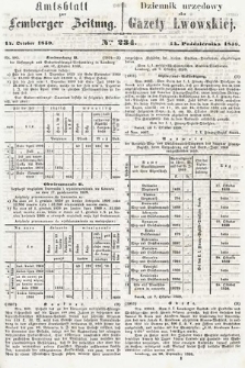 Amtsblatt zur Lemberger Zeitung = Dziennik Urzędowy do Gazety Lwowskiej. 1859, nr 234