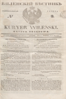 Vilenskìj Věstnik'' : officìal'naâ gazeta = Kuryer Wileński : gazeta urzędowa. 1846, № 3 (11 stycznia)