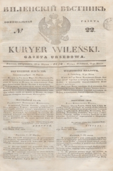 Vilenskìj Věstnik'' : officìal'naâ gazeta = Kuryer Wileński : gazeta urzędowa. 1846, № 22 (19 marca)
