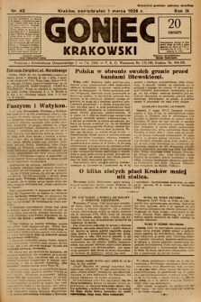 Goniec Krakowski. 1926, nr 49