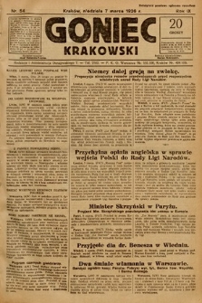 Goniec Krakowski. 1926, nr 54