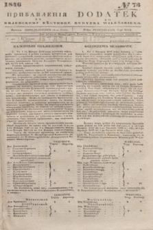 Pribavlenìâ k˝ Vilenskomu Věstniku = Dodatek do Kuryera Wileńskiego. 1846, № 73 (15 lipca)
