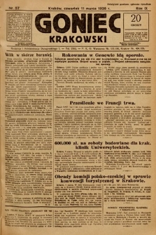 Goniec Krakowski. 1926, nr 57