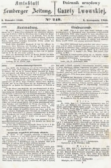 Amtsblatt zur Lemberger Zeitung = Dziennik Urzędowy do Gazety Lwowskiej. 1859, nr 249