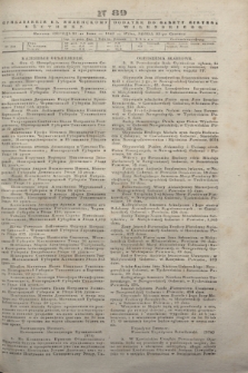 Pribavlenìe k˝ Vilenskomu Věstniku = Dodatek do gazety Kuryera Wileńskiego. 1843, N 89 (23 czerwca)