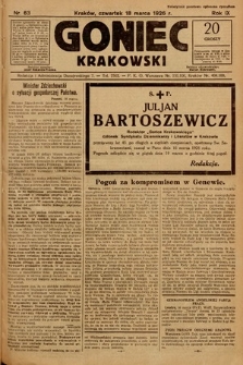 Goniec Krakowski. 1926, nr 63