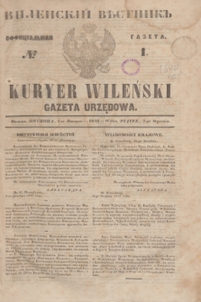 Vilenskìj Věstnik'' : officìal'naâ gazeta = Kuryer Wileński : gazeta urzędowa. 1848, № 1 (2 stycznia)