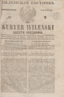 Vilenskìj Věstnik'' : officìal'naâ gazeta = Kuryer Wileński : gazeta urzędowa. 1848, № 2 (6 stycznia)