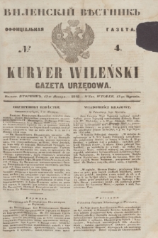 Vilenskìj Věstnik'' : officìal'naâ gazeta = Kuryer Wileński : gazeta urzędowa. 1848, № 4 (13 stycznia)