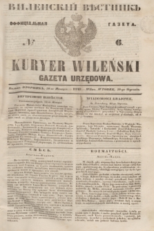 Vilenskìj Věstnik'' : officìal'naâ gazeta = Kuryer Wileński : gazeta urzędowa. 1848, № 6 (20 stycznia)