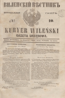 Vilenskìj Věstnik'' : officìal'naâ gazeta = Kuryer Wileński : gazeta urzędowa. 1848, № 10 (3 lutego)