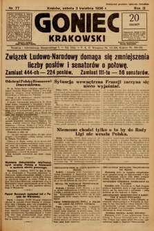 Goniec Krakowski. 1926, nr 77