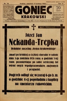 Goniec Krakowski. 1926, nr 79