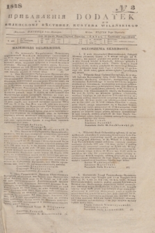 Pribavlenìâ k˝ Vilenskomu Věstniku = Dodatek do Kuryera Wileńskiego. 1848, № 3 (9 stycznia)