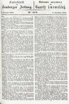Amtsblatt zur Lemberger Zeitung = Dziennik Urzędowy do Gazety Lwowskiej. 1859, nr 277