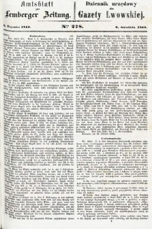 Amtsblatt zur Lemberger Zeitung = Dziennik Urzędowy do Gazety Lwowskiej. 1859, nr 278