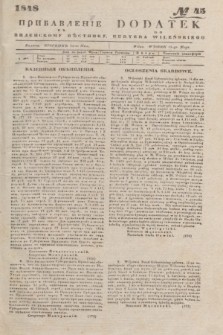 Pribavlenìe k˝ Vilenskomu Věstniku = Dodatek do Kuryera Wileńskiego. 1848, № 45 (11 maja)