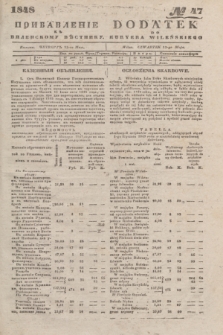 Pribavlenìe k˝ Vilenskomu Věstniku = Dodatek do Kuryera Wileńskiego. 1848, № 47 (13 maja)