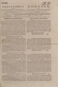Pribavlenìe k˝ Vilenskomu Věstniku = Dodatek do Kuryera Wileńskiego. 1848, № 55 (10 czerwca)