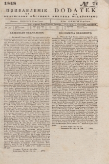Pribavlenìe k˝ Vilenskomu Věstniku = Dodatek do Kuryera Wileńskiego. 1848, № 71 (22 lipca)