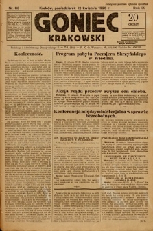 Goniec Krakowski. 1926, nr 83