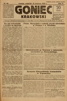 Goniec Krakowski. 1926, nr 85