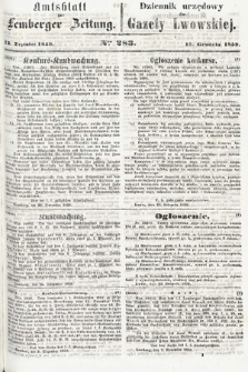 Amtsblatt zur Lemberger Zeitung = Dziennik Urzędowy do Gazety Lwowskiej. 1859, nr 283