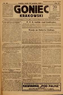 Goniec Krakowski. 1926, nr 90