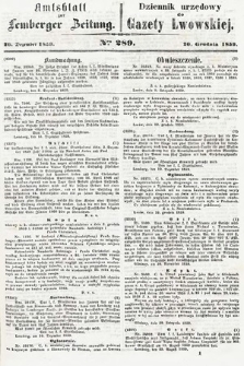 Amtsblatt zur Lemberger Zeitung = Dziennik Urzędowy do Gazety Lwowskiej. 1859, nr 289