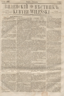 Vilenskìj Věstnik'' = Kuryer Wileński. 1863, N. 15 (14 lutego) +wkładka