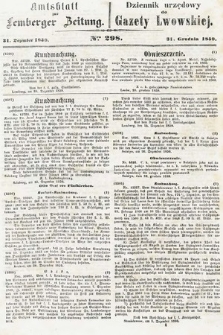 Amtsblatt zur Lemberger Zeitung = Dziennik Urzędowy do Gazety Lwowskiej. 1859, nr 298