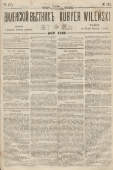 Vilenskìj Věstnik'' = Kuryer Wileński. 1863, N. 115 (10 października)