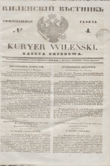 Vilenskìj Věstnik'' : officìal'naâ gazeta = Kuryer Wileński : gazeta urzędowa. 1845, № 4 (12 stycznia)