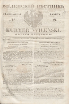 Vilenskìj Věstnik'' : officìal'naâ gazeta = Kuryer Wileński : gazeta urzędowa. 1845, № 8 (26 stycznia)
