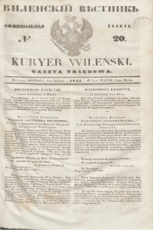 Vilenskìj Věstnik'' : officìal'naâ gazeta = Kuryer Wileński : gazeta urzędowa. 1845, № 20 (9 marca)