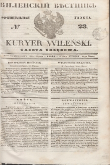 Vilenskìj Věstnik'' : officìal'naâ gazeta = Kuryer Wileński : gazeta urzędowa. 1845, № 23 (20 marca)