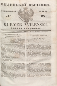 Vilenskìj Věstnik'' : officìal'naâ gazeta = Kuryer Wileński : gazeta urzędowa. 1845, № 28 (6 kwietnia)