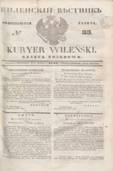 Vilenskìj Věstnik'' : officìal'naâ gazeta = Kuryer Wileński : gazeta urzędowa. 1845, № 33 (27 kwietnia)