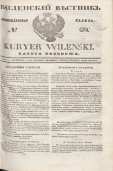 Vilenskìj Věstnik'' : officìal'naâ gazeta = Kuryer Wileński : gazeta urzędowa. 1845, № 68 (31 sierpnia)